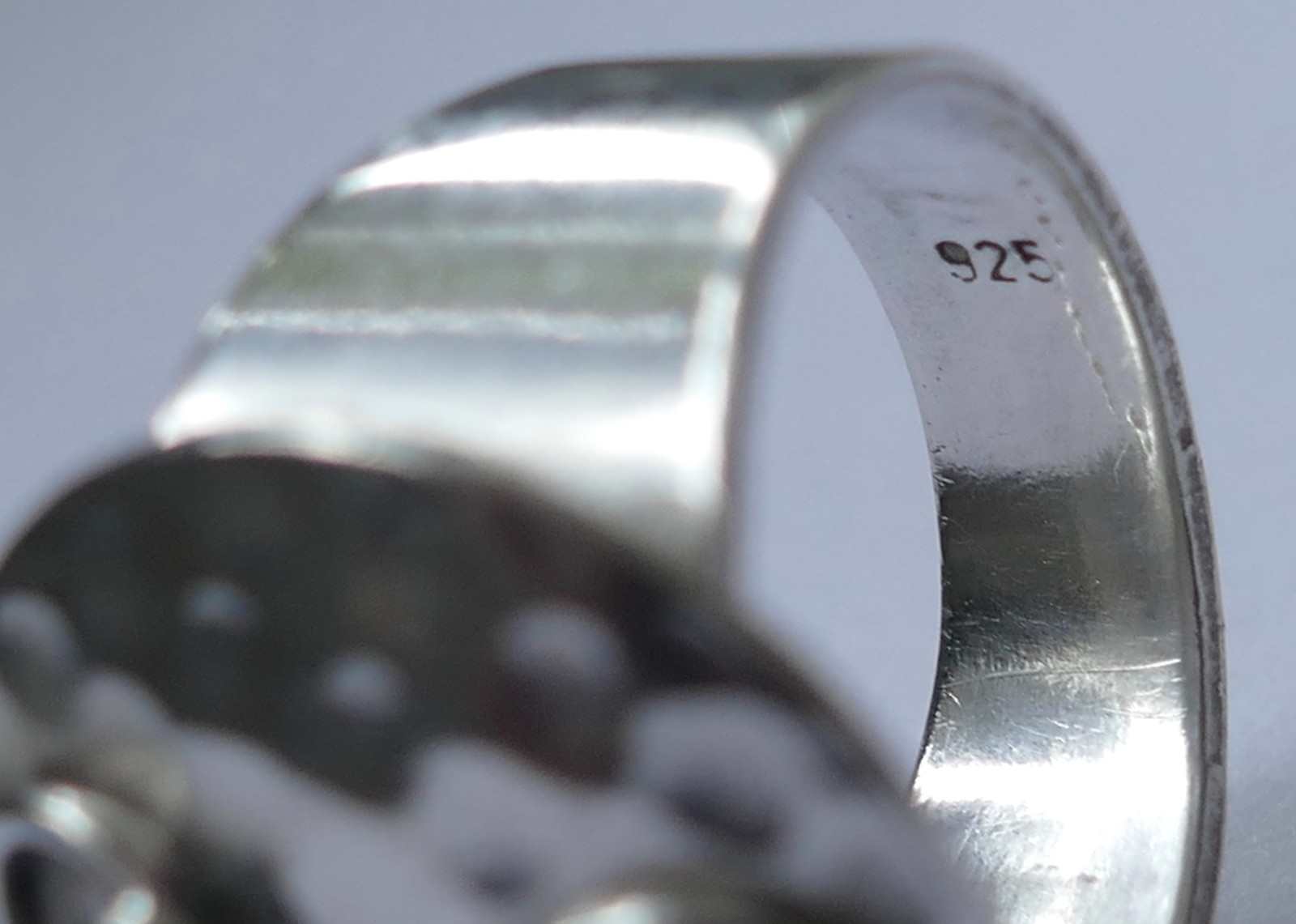 Ring 925 Silver Designer Ring Simple Timeless Vin… - image 5