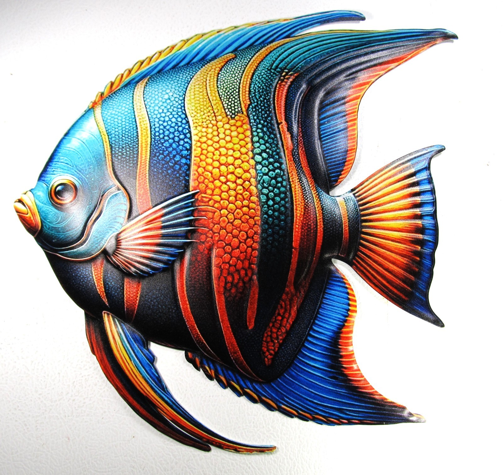 Tropical Reef Fish metal wall art home decor