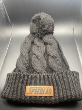 Swindell Speedlab Pompom Hat Leather Logo Bla...