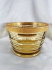 Vintage Depression Paden City Glass Party Line Gold Encrusted Ice Bucket Tub — photo 2