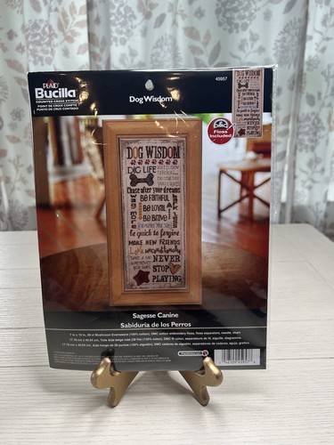 Bucilla “ Dog Wisdom” Counted Cross Stitch Kit # 45957