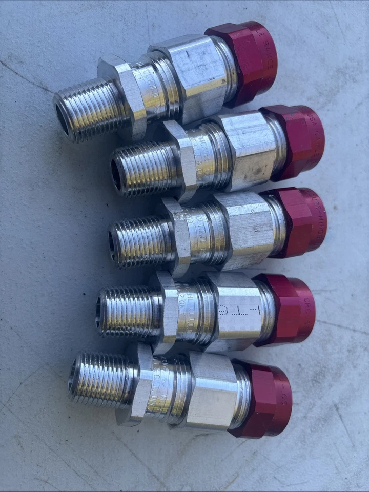 Glándula de cable Crouse-Hinds TMCX165 1/2" .44 a. Pack de 5 65 aluminio a prueba de explosiones Foto 2 de 4