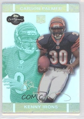 2007 Topps Co-Signers 52/75 Kenny Irons Carson Palmer #67 Rookie RC 0j0