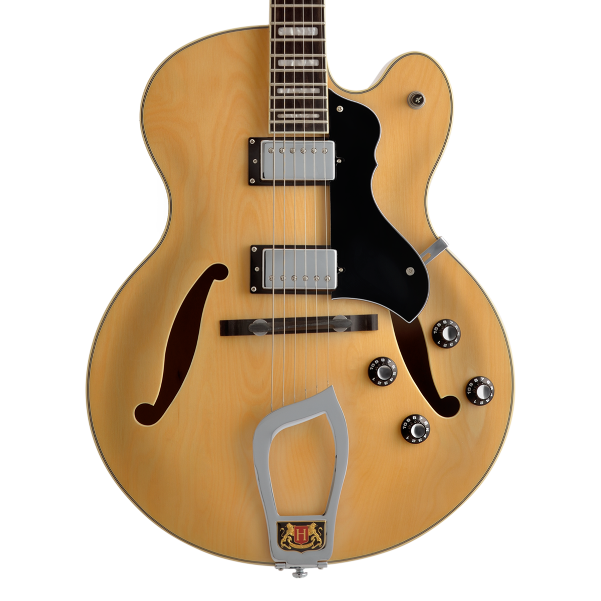 Hagstrom HJ 500 Single Cut Hollow Electric Guitar - Natural | eBay