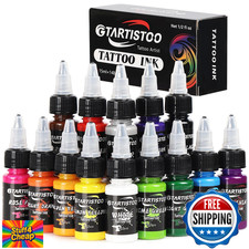 GTARTISTOO Professional Tattoo Ink Set 14 Colors 15ml Vegan Pigment