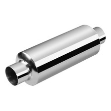Vehimata 2.25 Inch Muffler 2.25 Inletoutlet 13.8 Inch Silver Vehimata 2.25 Inch Muffler 2.25 Inletoutlet 13.8 Inch Silver