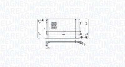 MAGNETI MARELLI 350213218100 Kühler, Motorkühlung für AUDI,SEAT,SKODA,VW