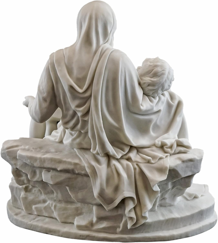 Top Sammlung La Pieta Michelangelo Statue Museumsqualität Replik Skulptur weiß - Bild 4 von 7