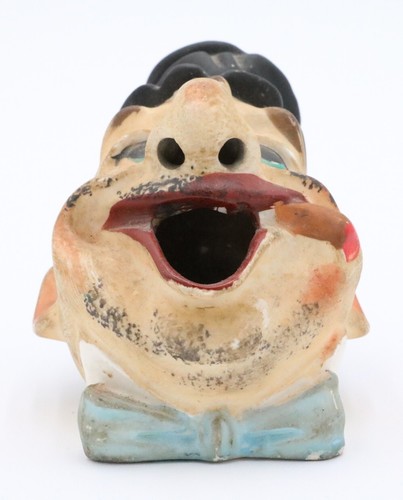 Vtg Big Mouth Novelty Ashtray Smoking Tobacco Hobo Cigar Pottery Barware Japan - Picture 2 of 7