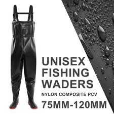 Waterproof Fishing Waders Dry Suit Hunting Chest Waders with Boots and Belt UK