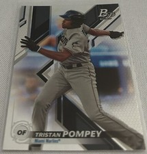2019 Bowman Platinum Baseball Top Prospects Tristan Pompey Miami Marlins #TOP-40