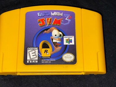 Earthworm Jim 3D (Nintendo 64, 1999) Box Manual Complete CIB N64