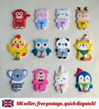 Cute Animal Kids Children Nursery Wall Door Soft Silicone Self Adhesive Hooks