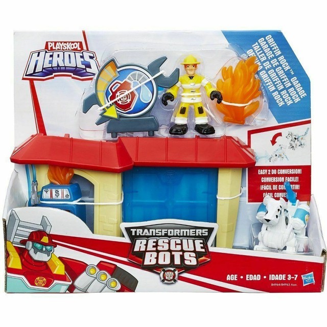 Playskool Heroes Transformers Rescue Bots Griffin Rock Garage for sale online | eBay