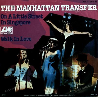 The Manhattan Transfer - On A Little Street In Singapore 7in 1978 (VG/VG) .