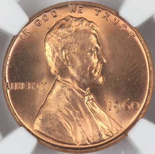 1960 Large Date NGC MS66RD Lincoln Cent 3868757-025