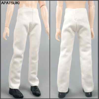 Weiße handgefertigte Lange Hosen für Ken Junge Puppe Outfits 1/6 Puppen Zubehör