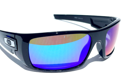 NEW OAKLEY CRANKSHAFT Shiny Black POLARIZED Galaxy Jade Lens