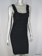 Alice Olivia Dress Sz S Black Stretch Bandage Jeweled BodyCon Sleeveless Sheath