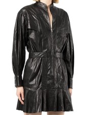 Leather Coat Dress Women Waistband Waist Fashion Tie Belt Dresses Buckle Wide 4