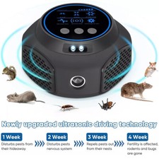 2 pcs Ultrasonic Rodent Repellent Pest Repeller Mouse Blocker Rat Deterrent