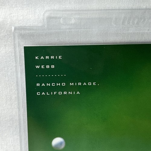Karrie Webb certified autographed signed 2004 SP Signature 8x10 Card (KW1) - Picture 2 of 20