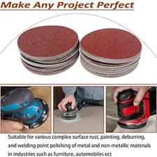 5" PSA Aluminum Oxide Sanding Disc, Self Adhesive Peel Stick - 10 20 40 Pack