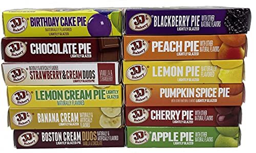 JJ's Bakery Pie Ultimate Variety Bundle of Snack Pies Kosher Parve (Pack of 12)