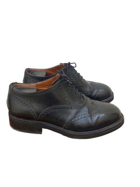 Dries Van Noten Black Leather Derbies shoes - Size 41,5 / Fits US 8