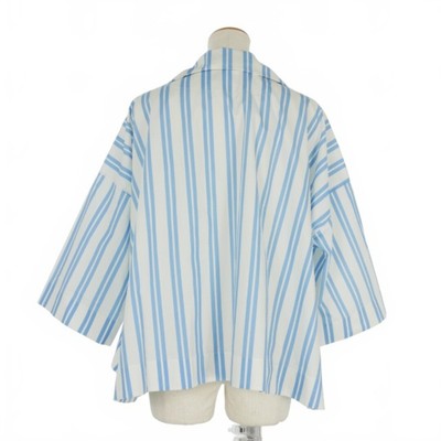 Balenciaga Striped Skipper Shirt Pullover 34 White Blue Used | eBay