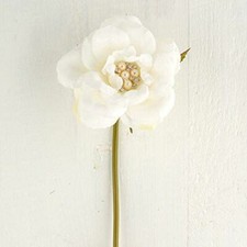 Creamy White Artificial Rose Stems