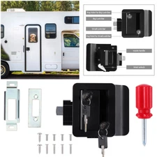 RV Entry Door Lock Latch Replacement Kit with deadbolt for Camper Trailers