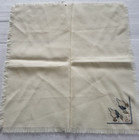NICE LINEN / COTTON HANDMADE  DRESSER CLOTH WITH CHICKENS IN THE CORNER — photo 1