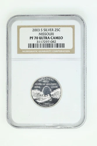 2003-S Missouri Silver Statehood Quarter NGC PF 70 ULTRA CAMEO