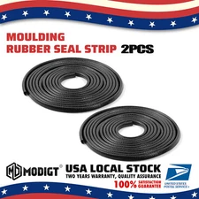2PcsX6M Car Edge Trim Guard Molding Rubber Seal Strip Protector For Volkswagen