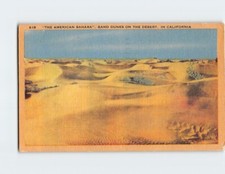 Postcard The American Sahara Sand Dunes on the Desert California USA
