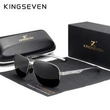 KINGSEVEN Polarized Aluminum Sunglasses Men UV400 HD Lens Pilot Eye Protection