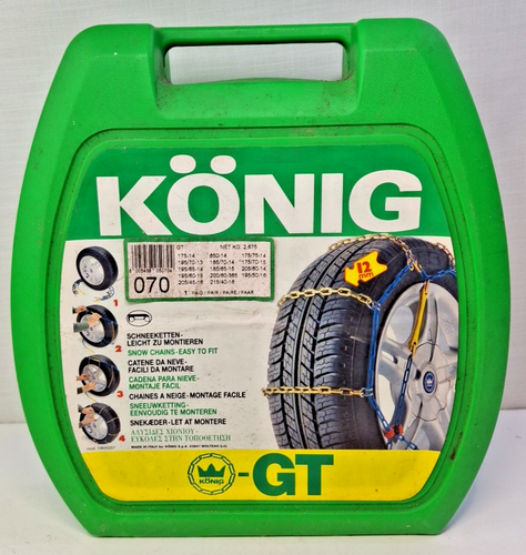 Konig Snow Chains Easy Fit 12mm Portable Car accessories J900