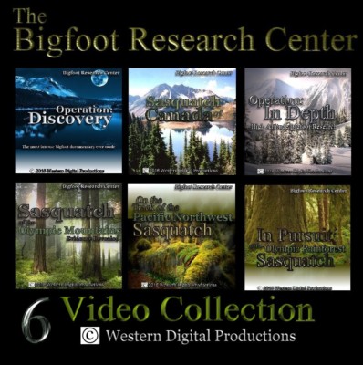 DVD Bigfoot Sasquatch Research Outdoors Documentary Collection Videos Vol. 1-6