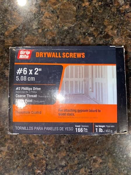 Grip Rite 6x2 in Philips Bugle Head Coarse Thread Sharp Point Drywall Screws #48367