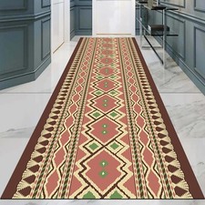 Tribal Runner Rug, Boho Hallway Rug, Ethnic Long Carpet, Rustic Floor Mat