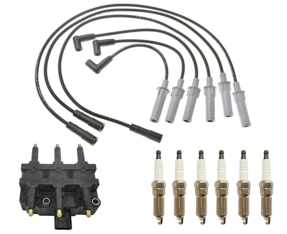 For 2007-11 Jeep Wrangler 3.8L Wire Set Plugs Air Filter Oil Filter Coil Tune Up - Image 2 of 4