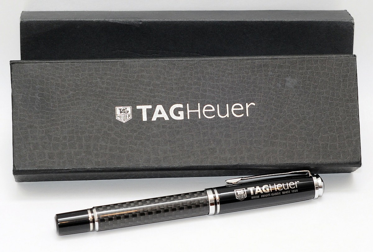 TAGHEUER ボールペン TAG Heuer Pen Ballpoint CARBON Black Novelty GENUINE ORIGINAL