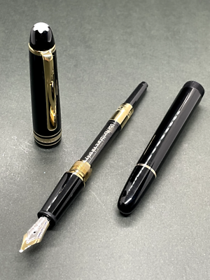 Excellent++] MONTBLANC MEISTERSTUCK 145 PIX Black Fountain Pen NIB