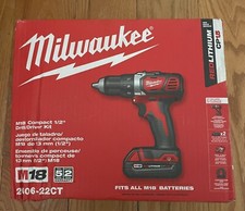 Milwaukee M18™ Compact 1/2" Hammer Drill/Driver Kit (2607-22CT)