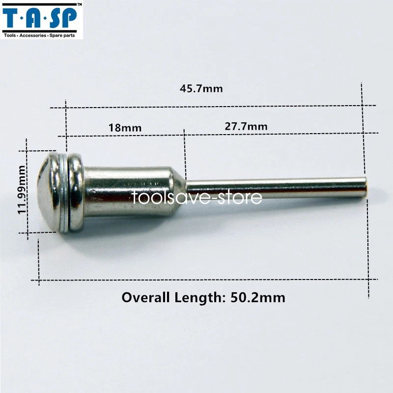 6PC Dremel Screw Head Mandrel Rotary Holder 1/4" Arbor Hole 1/8" 3.2mm Shank - Image 3 of 3