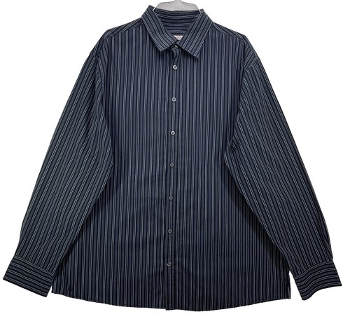 merona slim fit dress shirts Merona Men's S Slim Fit Button Up Long Sleeve Grey Dress Shirt 38" chest Preppy