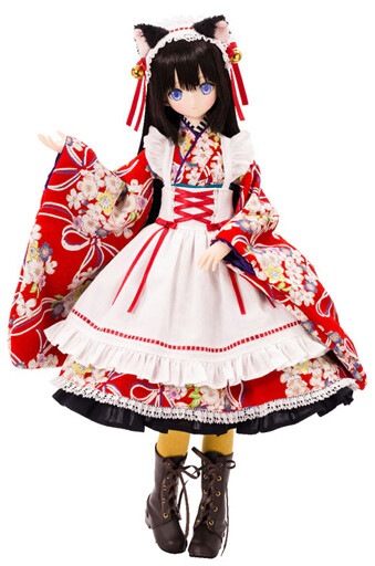 hino pixy様 チェシャ猫　テディベア アーティスト Alice Time of Grace IV Taisho Roman Black Cat Rondo AZONE Doll