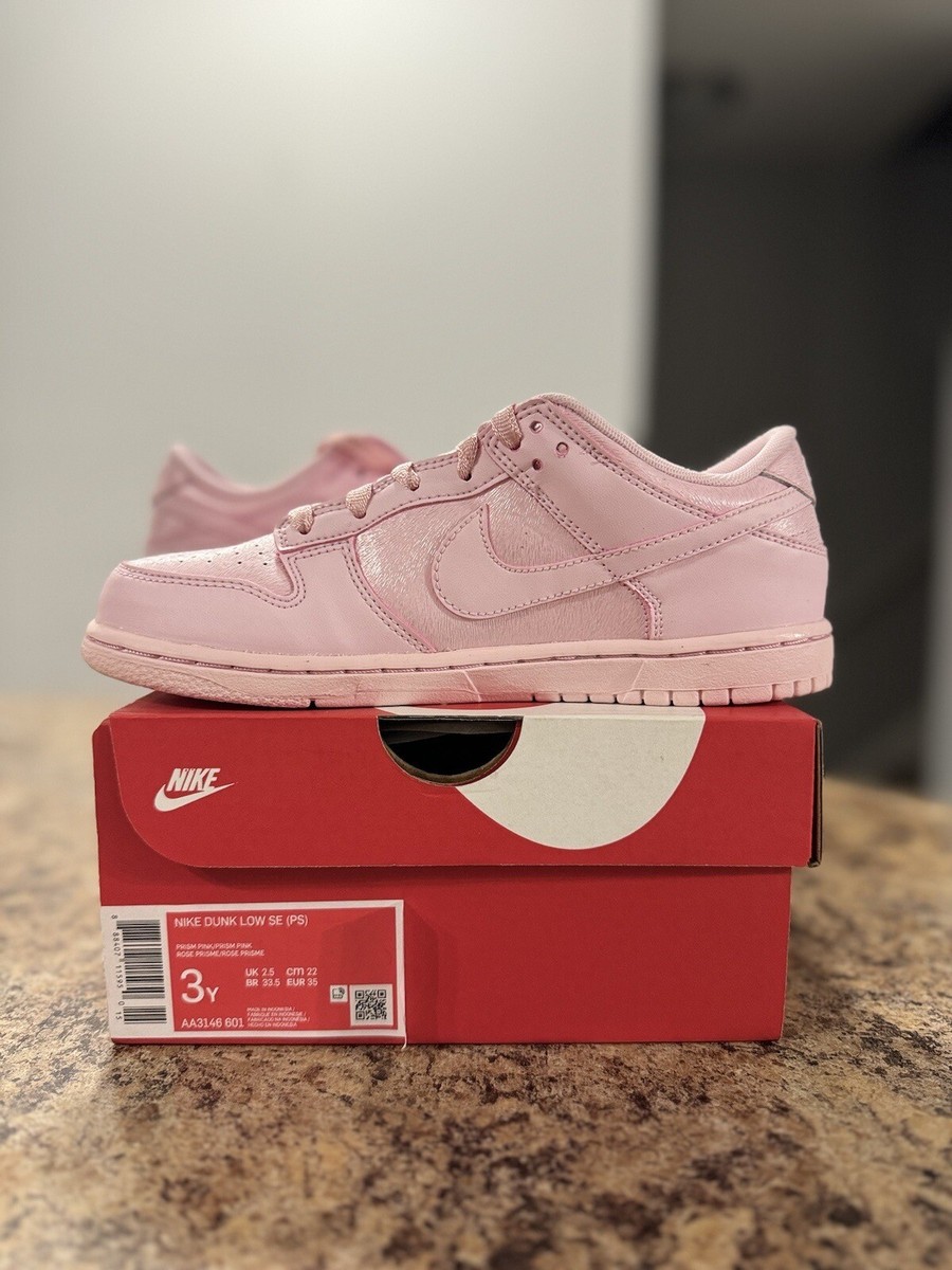 Nike Dunk Low Prism Pink (PS) AA3146 601 Size 3Y - New