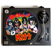 KISS Turntable Slipmat for Vinyl Records 12” DJ Slip Mat anti static rock vinyls